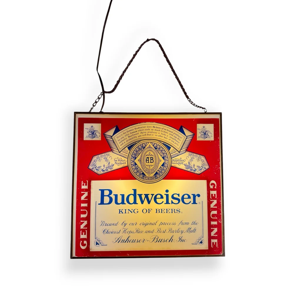 vintage+Budweiser+double+sided